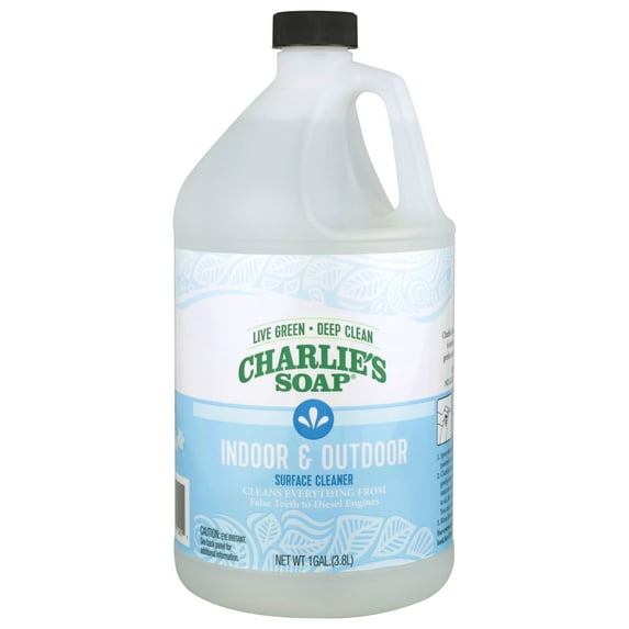 Charlie's Soap, Indoor-Outdoor Cleaner Surface Cleaner, 128 oz -1 Pack