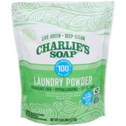 Charlie's Soap, Laundry Detergent Powder 100 Loads, Unscented, 2.6 lb -1 Pack