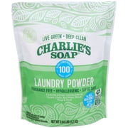Charlies Soap, Laundry Detergent Powder 100 Loads, Unscented, 2.6 lb -1 Pack