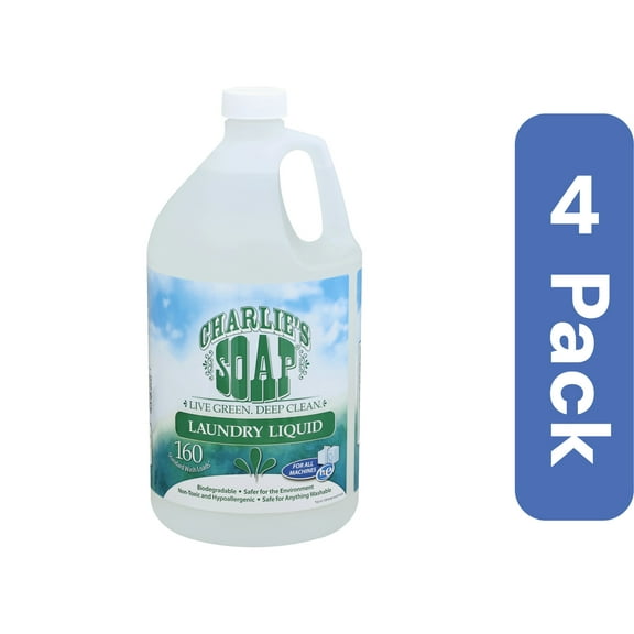 Charlie's Soap Laundry Liquid Refill 1 gal (Pack Of 4)