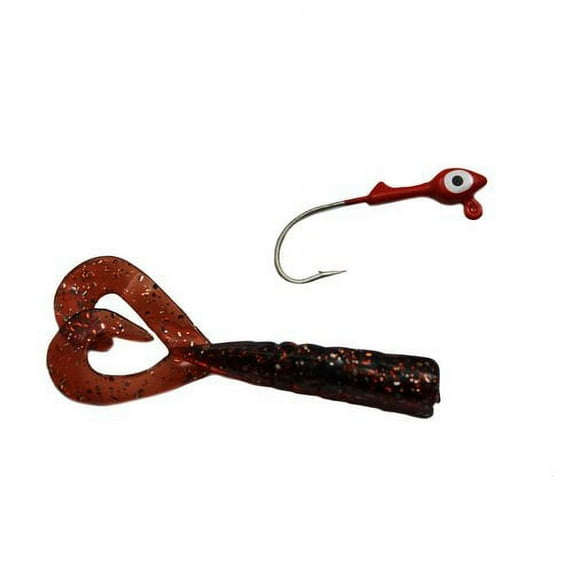 Charlie's Worms 3" Twin Tail Shrimp Artificial Fishing Bait Freshwater Saltwater Bass Fishing Lures Scented Soft Bait 8pk