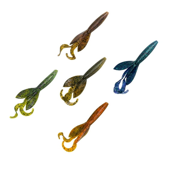 Charlie's Worms Brush Buster, Scented, Soft Bait for Freshwater and Saltwater, 6pk