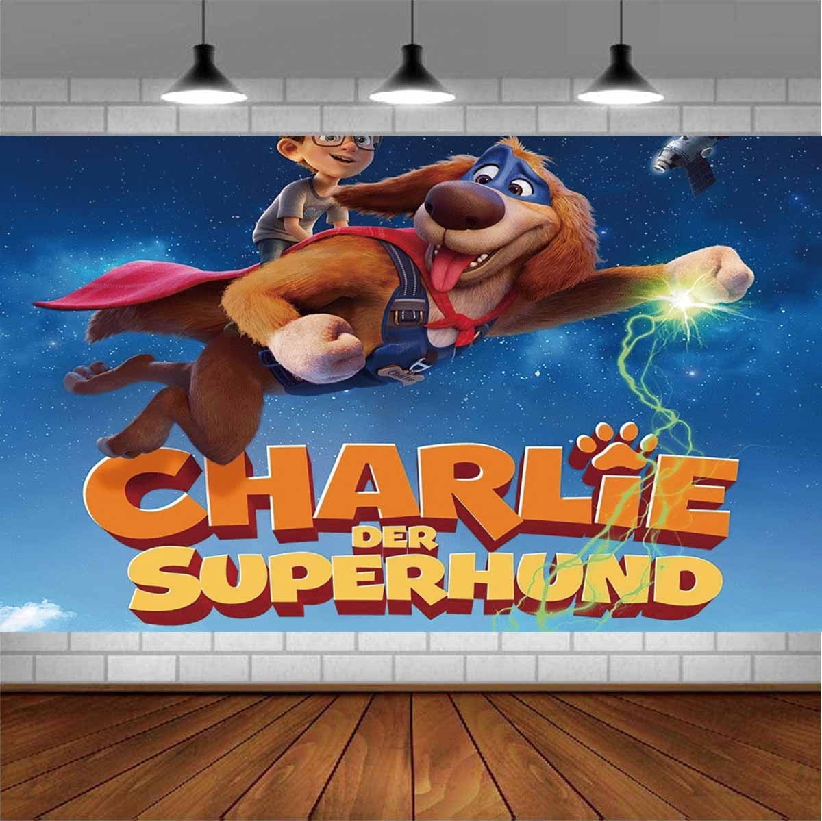 Charlie the Wonderdog Backdrop Banner Party Supplies Poster Movie Theme ...