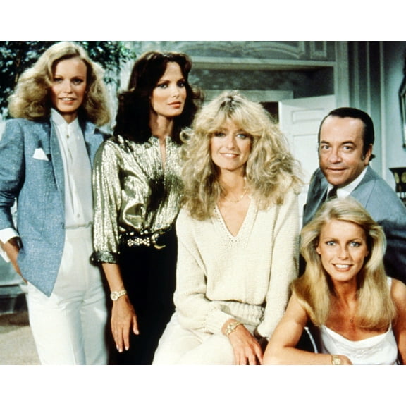 Charlies Angels Rare Shelley Hack Jaclyn Smith F. Fawcett Cheryl Ladd David Doyle Group Pose 24X36 Classic Hollywood Poster