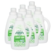 Charlies Soap Laundry Liquid 50 Loads, 6 Pack Natural Deep Cleaning Hypoallergenic Laundry Detergent Safe, Effective and Non-Toxic