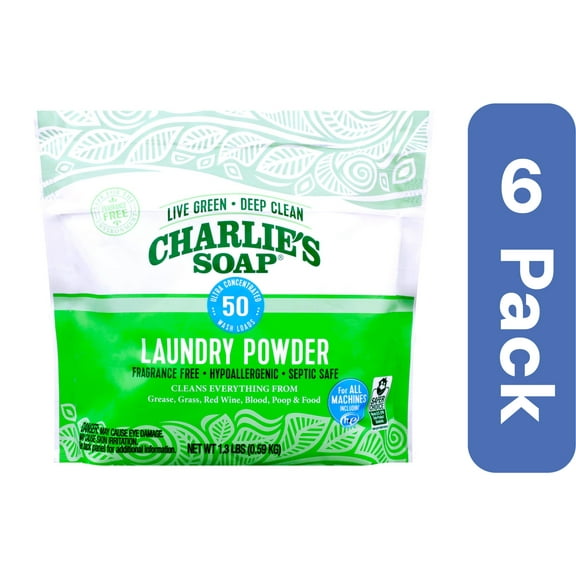Charlies Soap Laundry Powder 1.3 lb (Pack of 6)