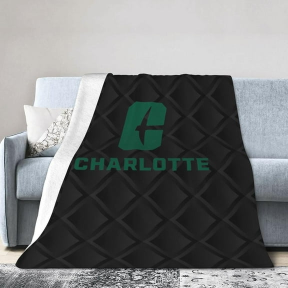 Charlotte 49ers Original Ultra-Soft Micro Fleece Blanket Soft Comfortable Flannel Blanket Available for Bed Couch Living Room