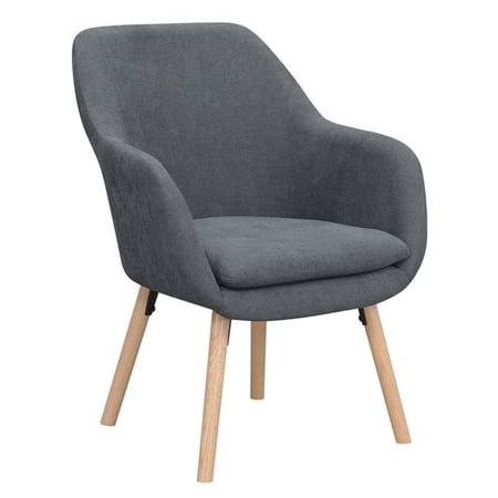Charlotte Accent Chair, Charcoal Gray