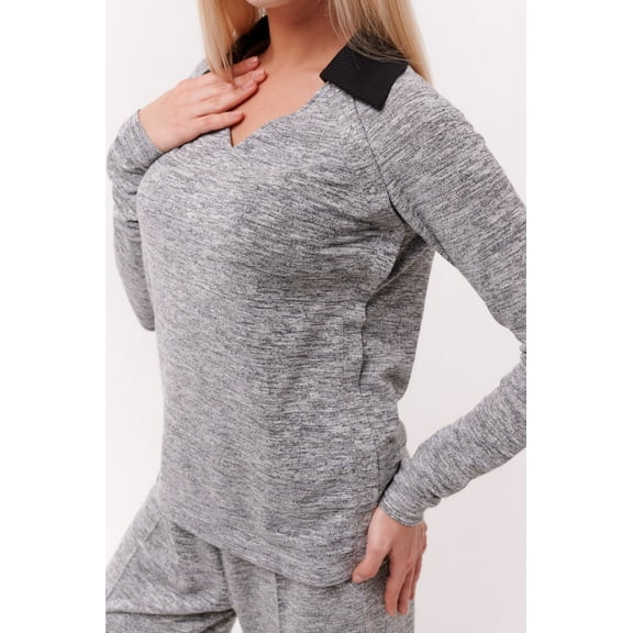 Charlotte Athleisure Charlotte Raglan Top Silver