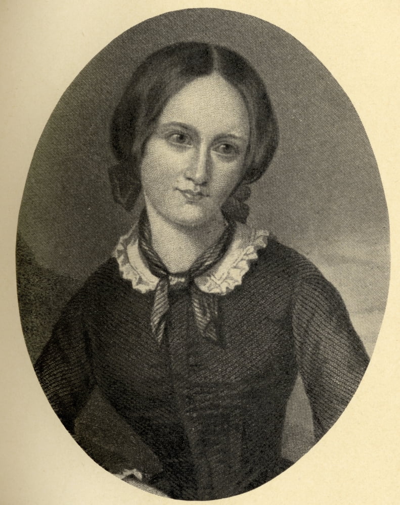 Charlotte Bronte 1816-1855 English Writer Canvas Art - Ken Welsh Design Pics (26 x 34)
