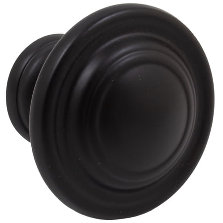Charlotte Cabinet/Bi-Fold Door Knob, 1-3/4 Inches, Matte Black by Stone Harbor Hardware