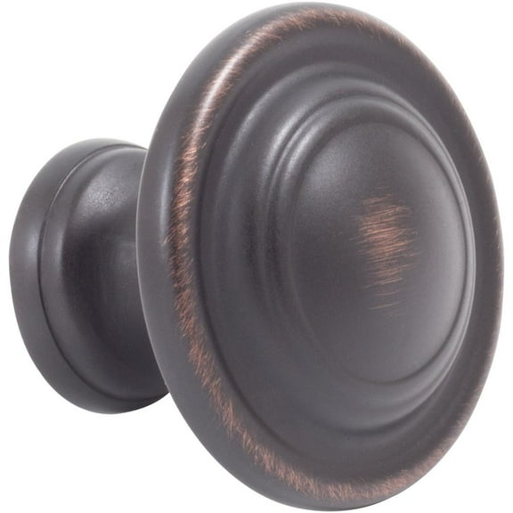 Charlotte Cabinet/Bi-Fold Door Knob, 1-3/4 Inches, Vintage Bronze by Stone Harbor Hardware