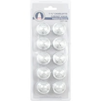 Charlotte Cabinet Knob, 1-3/8 Inches, 10-Pack, Polished Chrome by Stone Harbor Hardware