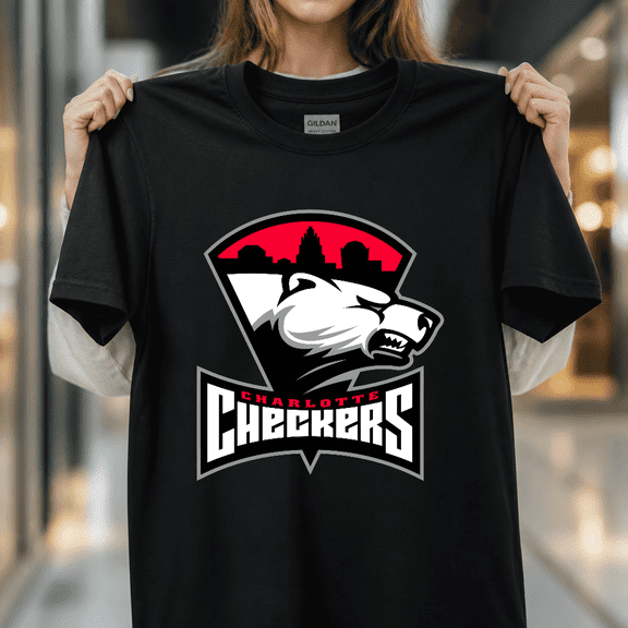 Charlotte Checkers Hockey Team Fan AHL Gameday Spirit Sports Unisex T-Shirt, S- 5XL