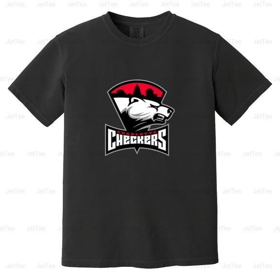 Charlotte Checkers Ice Hockey AHL Sports Fan Team Athletic Wear Comfort Color T-Shirt Unisex, up to 4XL