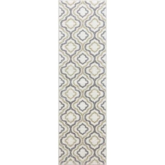 Charlotte Collection Crystal Ivory 2'x7'3" Runner