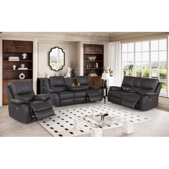 Charlotte Electric Leather Recliner Sofa