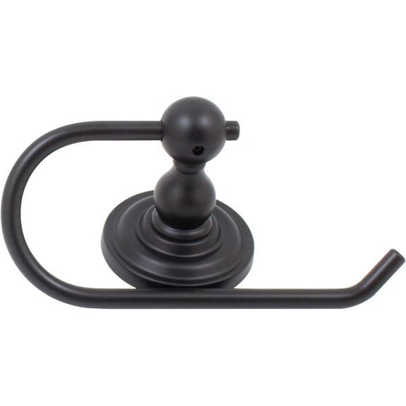 Charlotte European Paper Holder, Matte Black by Stone Harbor Hardware