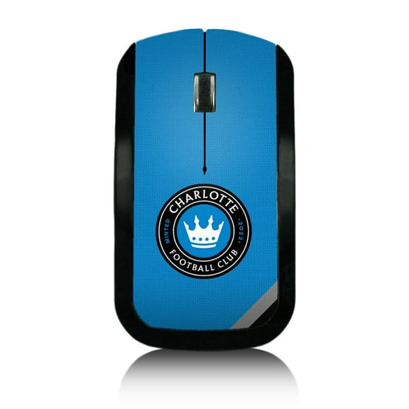 Charlotte FC Diagonal Stripe Design Wireless Mouse