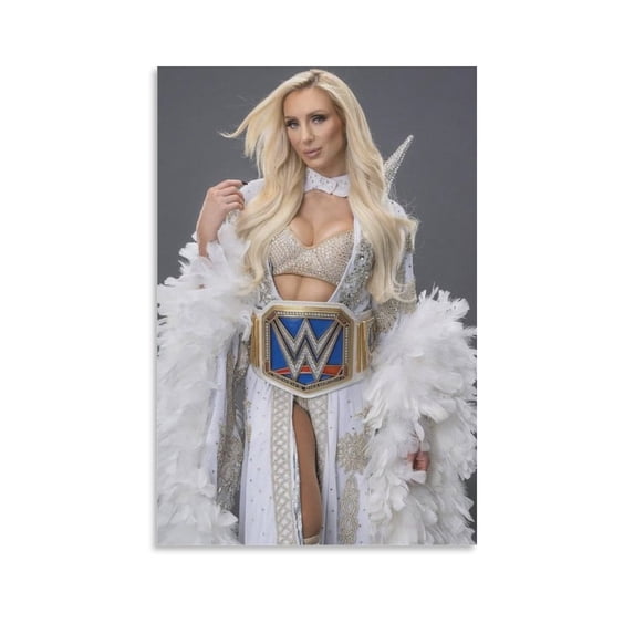 Charlotte Flair Canvas Poster Canvas Wall Art Prints Poster Gifts Photo Picture Painting Posters Room Decor Home Decorative 12x18inch(30x45cm)
