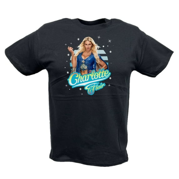Charlotte Flair Starlight WWE Youth Kids Black T-shirt