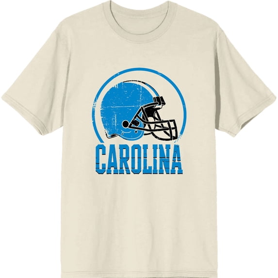 Charlotte Football Adult Natural Crew Neck Short Sleeve Tee-Medium