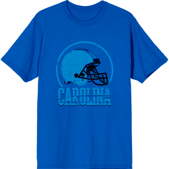 Charlotte Football Adult Royal Blue Crew Neck Short Sleeve Tee-XL