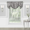thumbnail image 1 of Charlotte Gray Floral Modern Window Curtain Panel: 52" x 17", Valance, 1 of 3