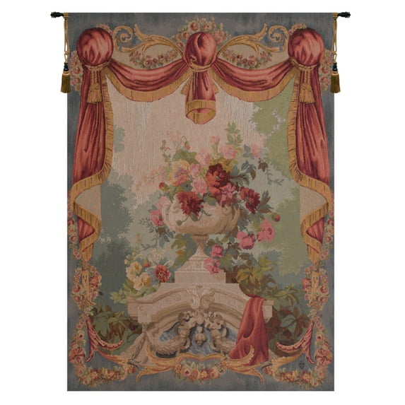 Charlotte Home Furnishings WW-2223-3112 Drape Fleuri French Tapestry - Green