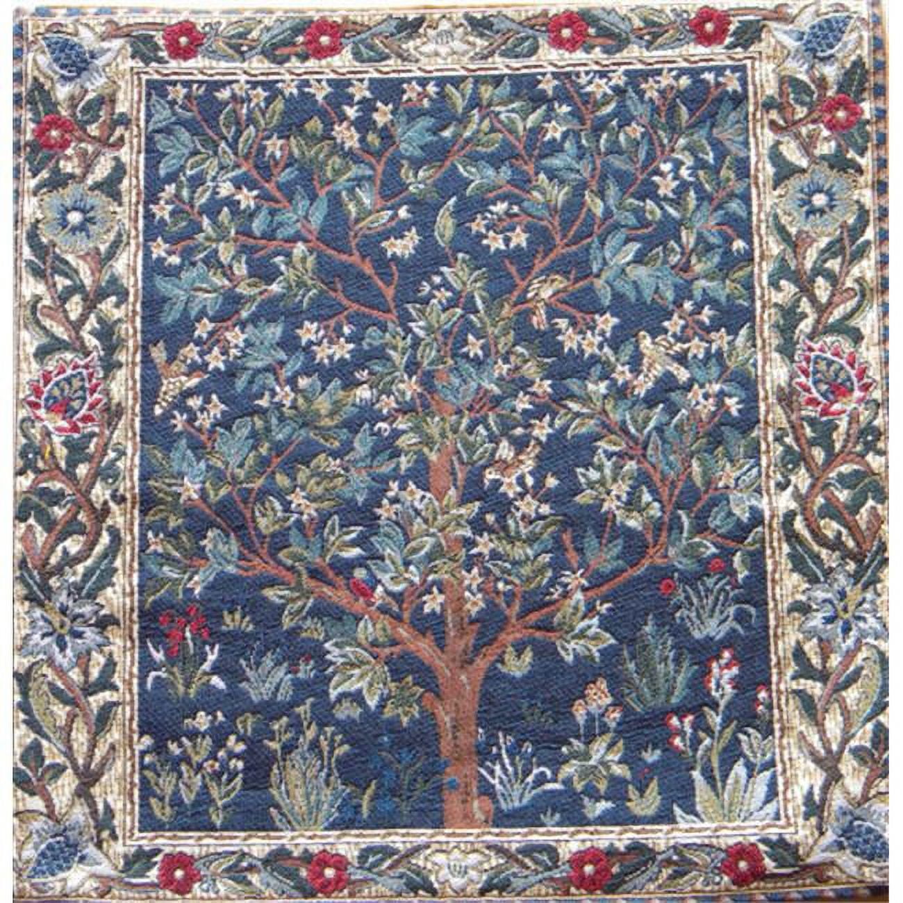 Tree of Life III European Cotton Jacquard Pillow Cover