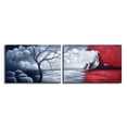 thumbnail image 1 of Charlotte Home Furnishings WW-4698-6612 Mystic Mountain Canvas Wall Art - White, 1 of 1