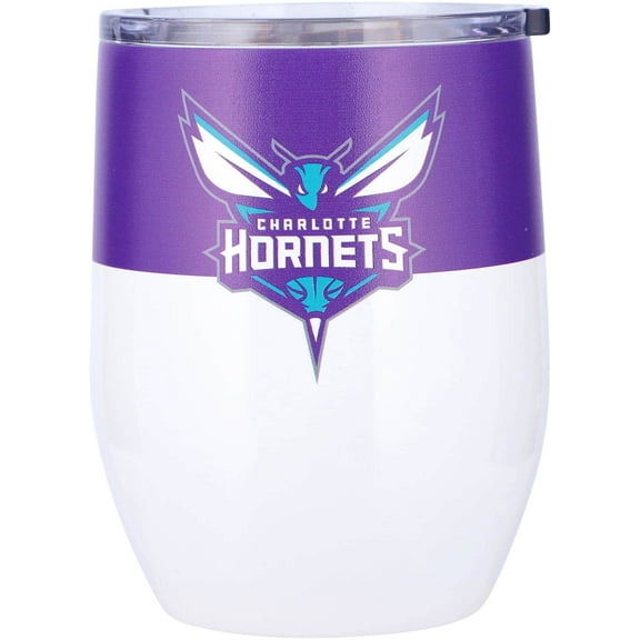 Charlotte Hornets 16oz. Colorblock Stainless Steel Curved Tumbler