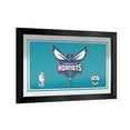 thumbnail image 1 of Charlotte Hornets Logo Ready-To-Hang Black Framed Wall Mirror, 1 of 4