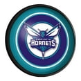 thumbnail image 1 of Charlotte Hornets 18'' Round Slimline Illuminated Wall Sign, 1 of 5