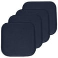 thumbnail image 1 of Charlotte Jacquard Cover Memory Foam Chair Pads 4 Pack Navy, 1 of 6