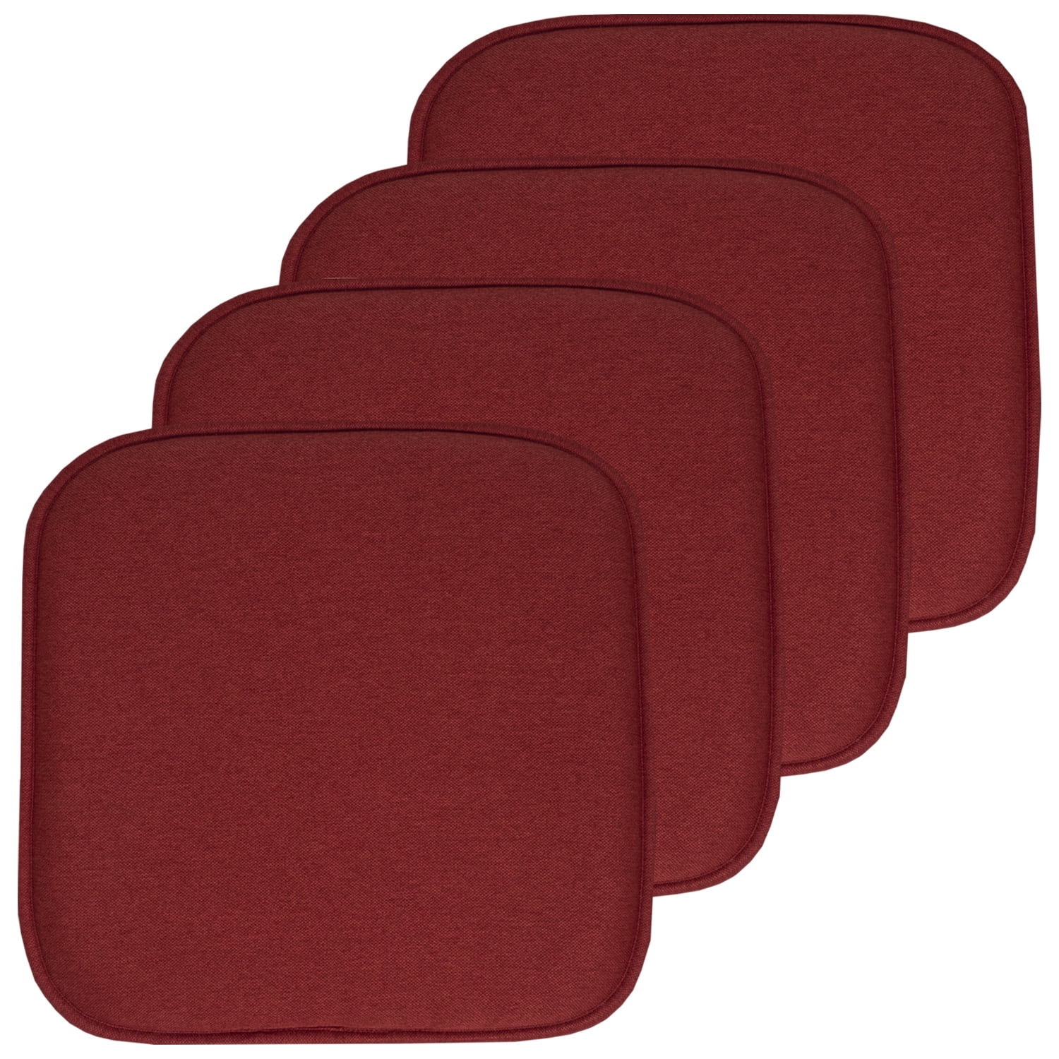 Free Shipping! Charlotte Jacquard Cover Memory Foam Chair Pads 4 Pack ...