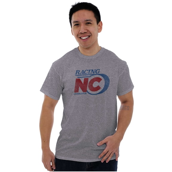 Charlotte North Carolina Auto Racing Men's Graphic T Shirt Tees Brisco Brands X