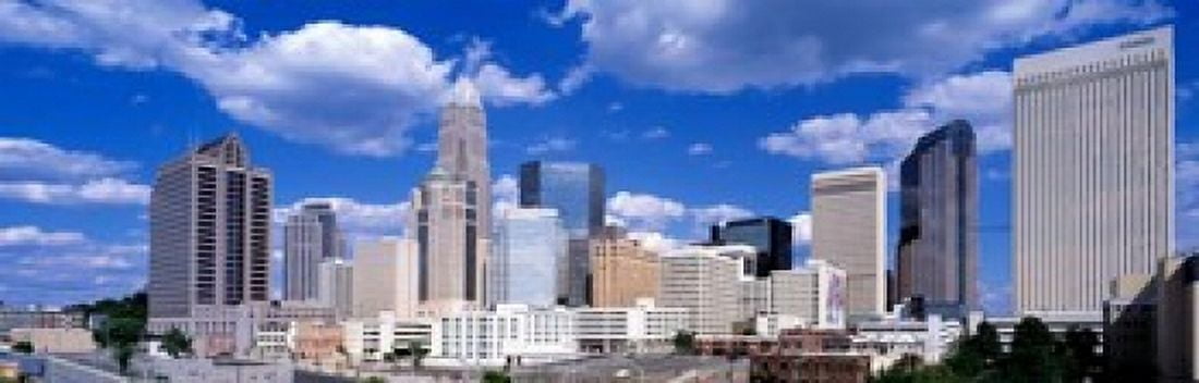 Charlotte North Carolina Canvas Art - Panoramic Images (38 x 12)