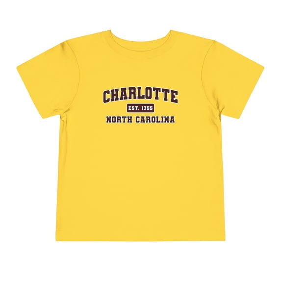 Charlotte North Carolina NC Trip Vacation Toddler Shirt Gift Boy Girl 2T-5T
