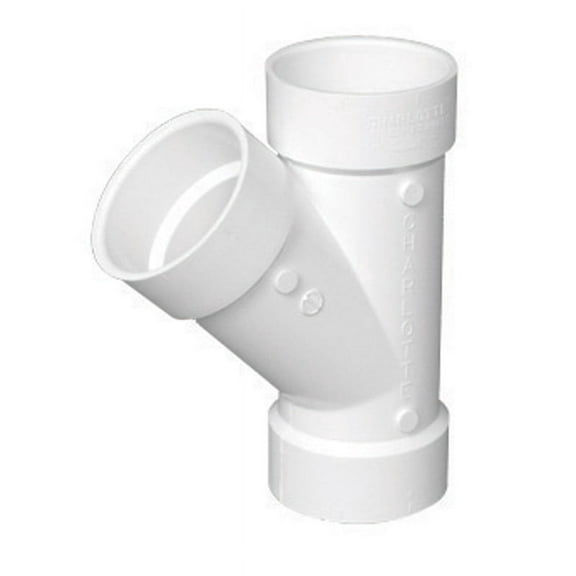 Charlotte PVC006001400HA 4 in. 45 Degree Wye PVC Pipe