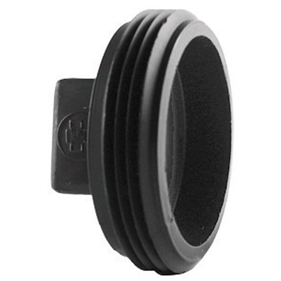 Charlotte Pipe Threaded ABS Plug - Plastic, Smooth Finish - 1 Piece, Size 1