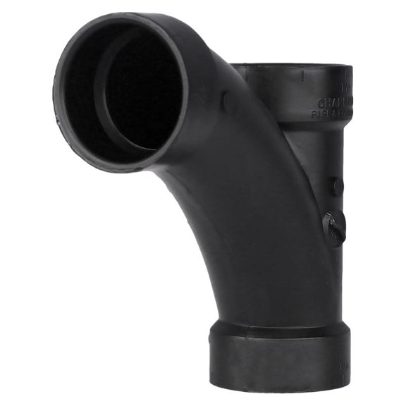 Charlotte Pipe Tee Wye Abs/Dwv 1-1/2 " Black