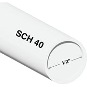 Charlotte Pipe 1/2 Schedule 40 PVC Pipe 1/2 x 4