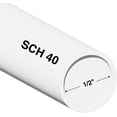 thumbnail image 1 of Charlotte Pipe 1/2" Schedule 40 PVC Pipe (1/2" x 5'), 1 of 4