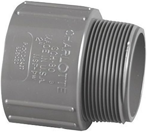 Charlotte Pipe 1/2 in. Slip x 1/2 in. Dia. MPT PVC Adapter