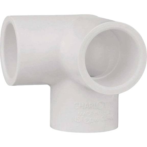 Charlotte Pipe 1 In. 90 Deg PVC Schedule 40 Elbow PVC 02510  1000HA