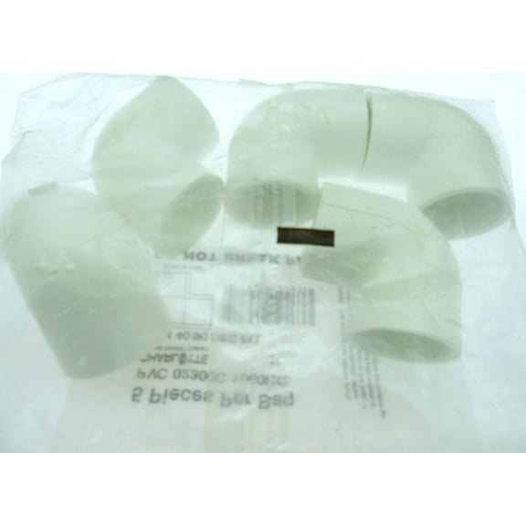 Charlotte Pipe 1-in 90-Degree Schedule 40 PVC Elbows 5-Pack