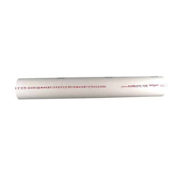 Charlotte Pipe  1 in. x 2 ft. Solid Pipe