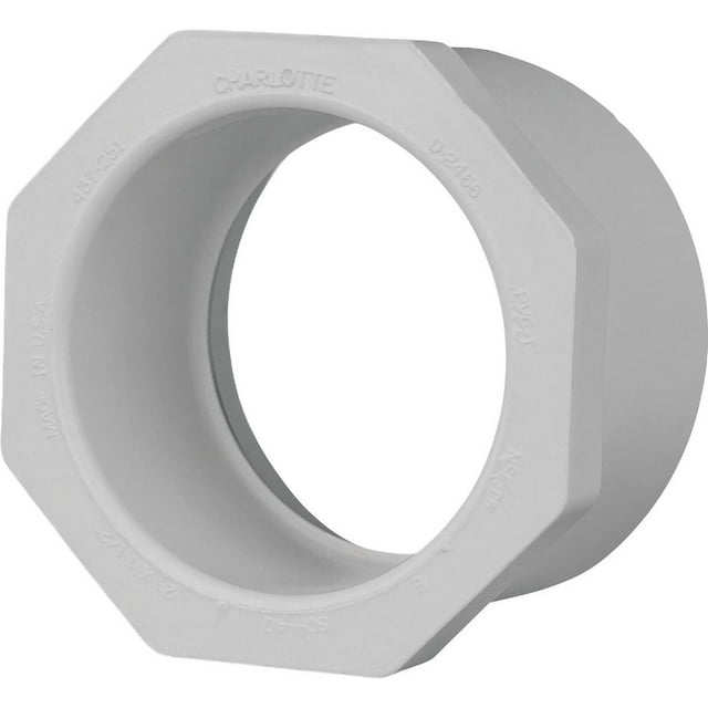 Charlotte Pipe 2 In. SPG x 1-1-2 In. Slip Schedule 40 PVC Bushing PVC ...