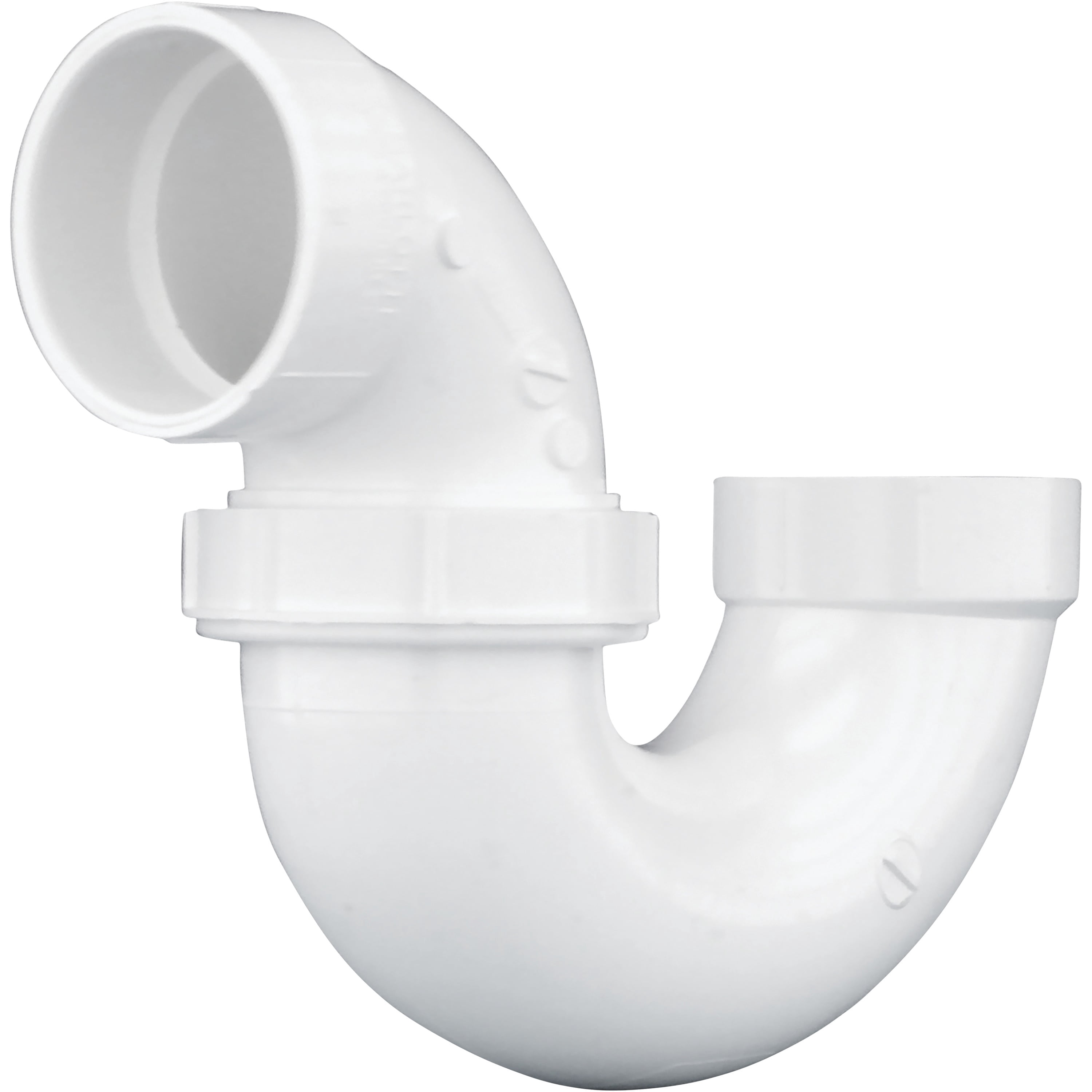 Charlotte Pipe 2 In. White PVC Schedule 40 DWV Adjustable P-Trap with ...